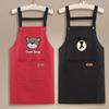 Cute Bear Kitchen Apron Waterproof Restaurant Uniform Durable Cartoon Cook Apron Restaurant Use