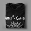 Забавная женская футболка Alice In Chains для мужчин, с круглым вырезом, хлопковая футболка, футболки с коротким рукавом, одежда для взрослых