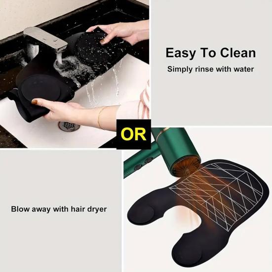 Силиконовый воротник для окрашивания волос с направляющими для волос, водонепроницаемый парикмахерский коврик для окрашивания волос, шаль для салона