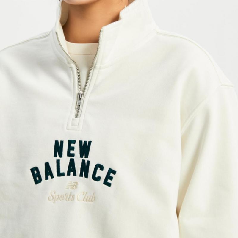 New Balance Спортивный клуб полуоблегающий свитер на молнии Nbnce11213 64