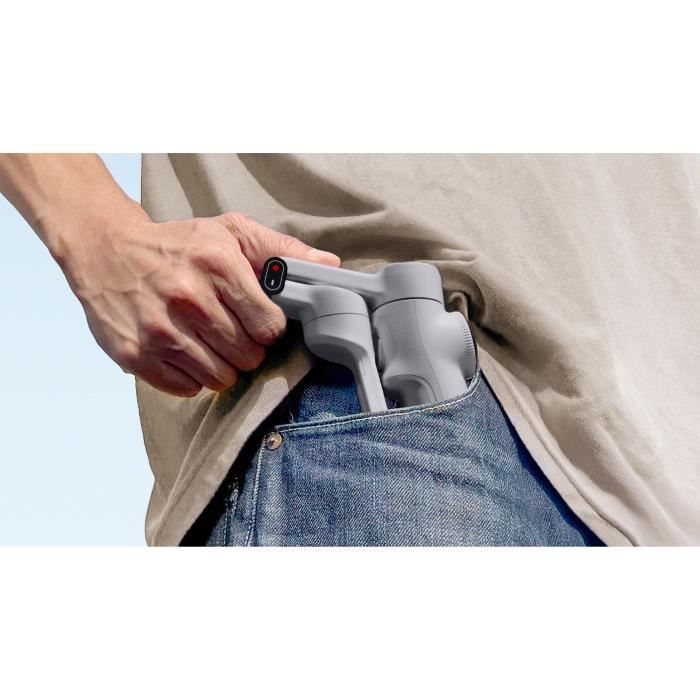 Stabilisateur smartphone - INSTA360 - Flow 2 - Suivi panoramique 360° - Autonomie 10h - Gris