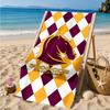 Brisbane Broncos Beach Towel, Quick-drying, Easy to Care for, Suitable for Both Fitness and Beach Vacations,Sports Essential