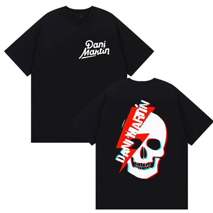Rock Band Dani Martin Tour 2026 Merch T Shirt Mens Vintage Gothic Oversized Cotton Tshirts Man Hip Hop Punk Clothing Tshirt