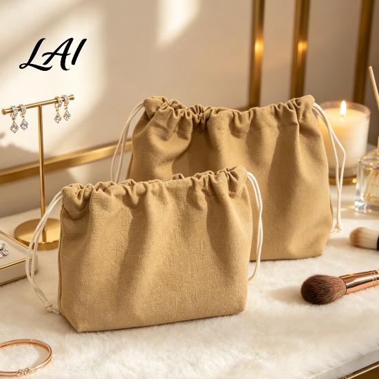 Outdoor Travel Carrying Bag Canvas Drawstring Storage Bag Heavy Duty Reusable Organizing Wear Resistant Utility Pouch Dust-proof Durable Container