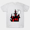 T Shirt Women Funny Halloween Ghost House Harajuku Print Kawaii Tshirt Summer Short Sleeve Female T-Shirt Top Tee
