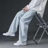 Men's Versatile Wide-Leg Jeans: 2023 Spring Casual Loose Straight Trousers