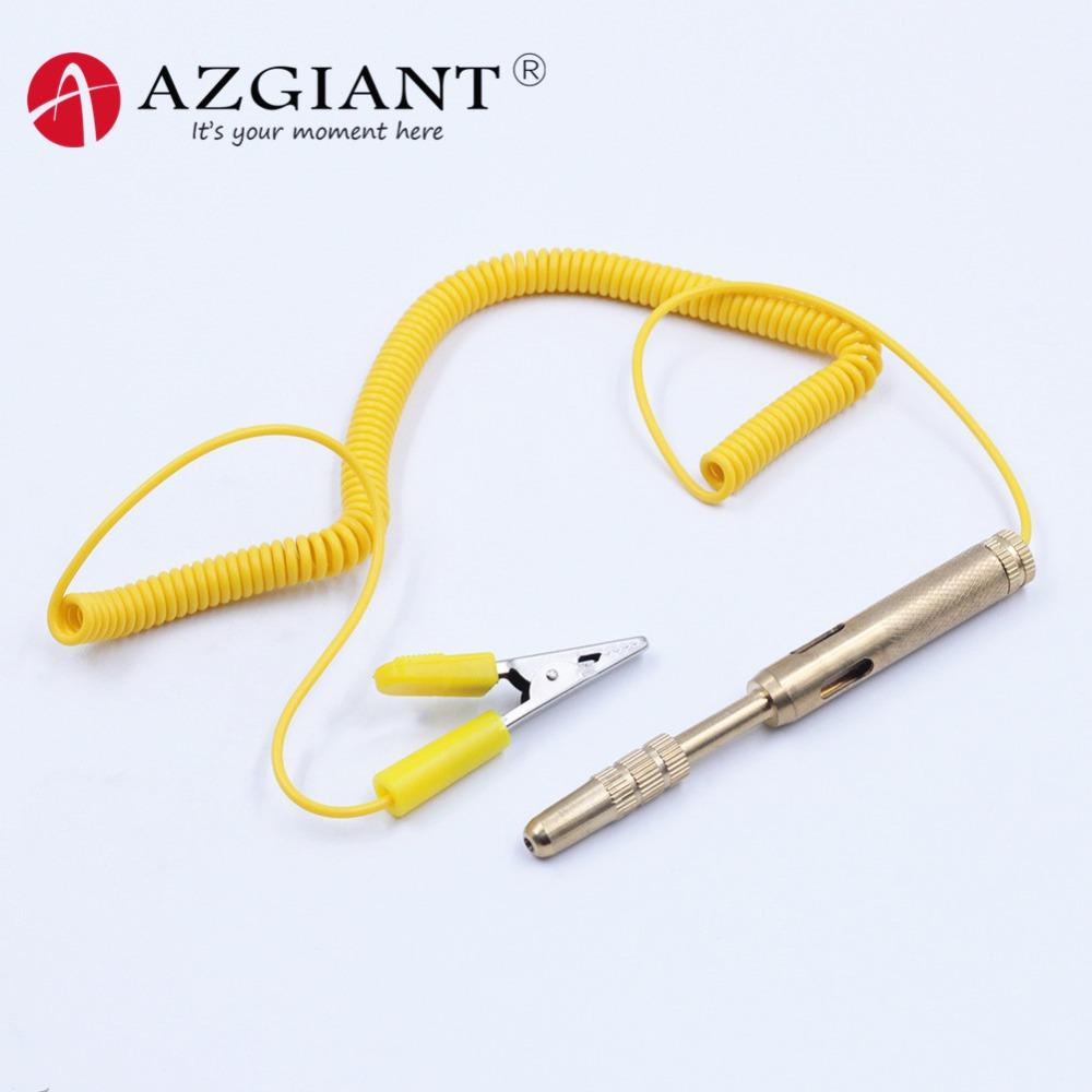 Медная пружина выдвижная Автомобильный Circuit Tester DC 6V 12V 24V Напряжение Автомобиль Транспортное средство Индикаторный прибор Тестовый стержень DC Тестер Светодиодная лампочка