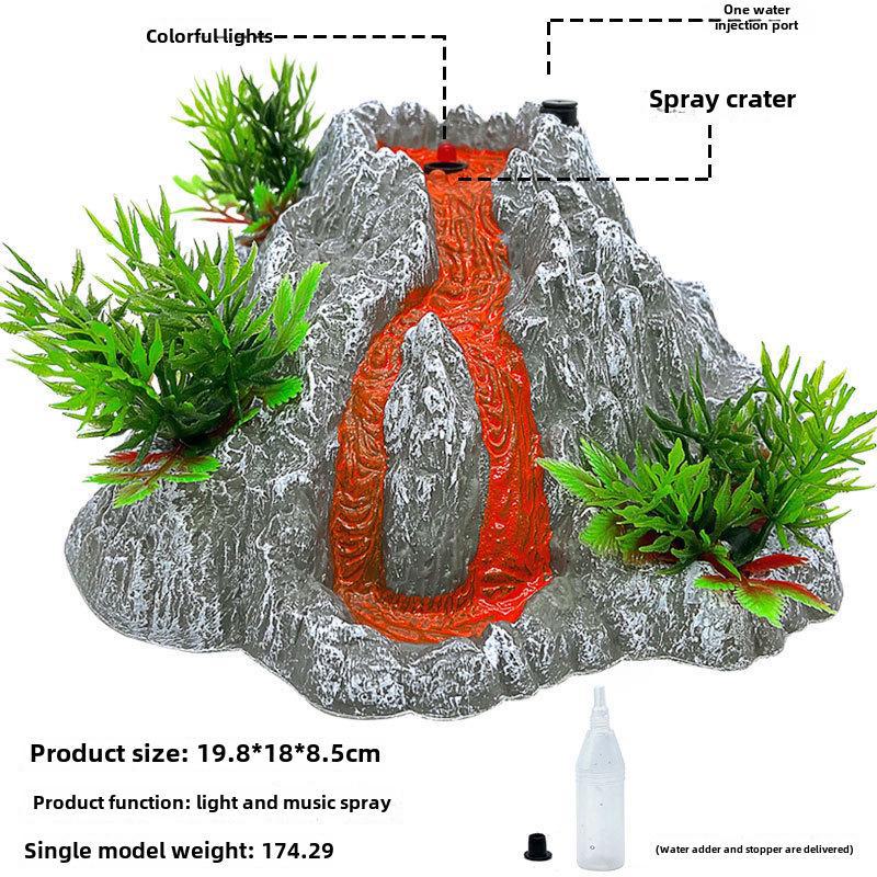 Украшения сцены с динозаврами юрского периода: Растение, дерево, вулкан, каменный забор, яйцо динозавра, аксессуары для песчаного стола