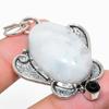 Rainbow Moonstone, Spinel 925 Sterling Silver Jewelry Pendant 2.17" f6A73