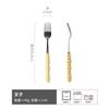 Retro Simple Style Spoon Fork Stainless Steel Tableware Fork Spoon Dessert Spoon Soup Spoon Western Food Steak Fork Fork Spoon
