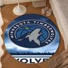Timberwolves Logo Round mat, Anti-slip Circle Carpet Chair rug For livingroom,Bedroom, doormat home decor Gift Christmas Gifts