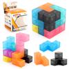 Science And Education Toys 6Cm Magnetic Building Block Rubik'S Cube Tetris Luban Rubik'S Cube Third-Order Diy Rubik'S Cube