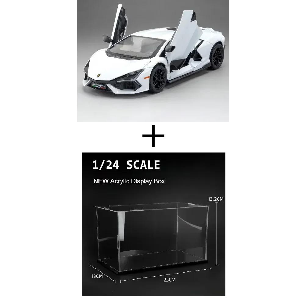 1:24 Revuelto Sports Car Toy Model Alloy Diecast Music Light Supercar Doors Opened Vehicle Models Collection Gifts for Boys