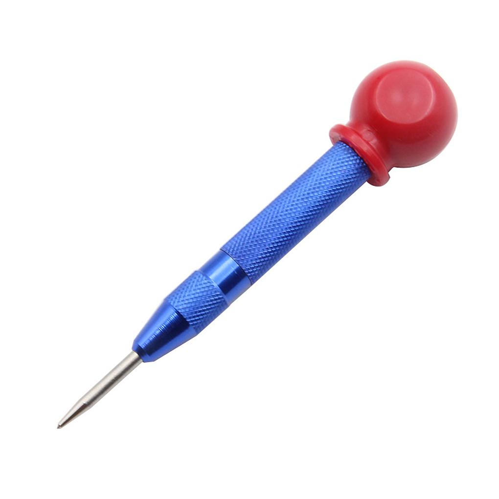 Automatic Center Pin Punch Spring Loaded Marking Starting Holes Tool Wood Press Dent Marker Woodwork Tool Drill Bit