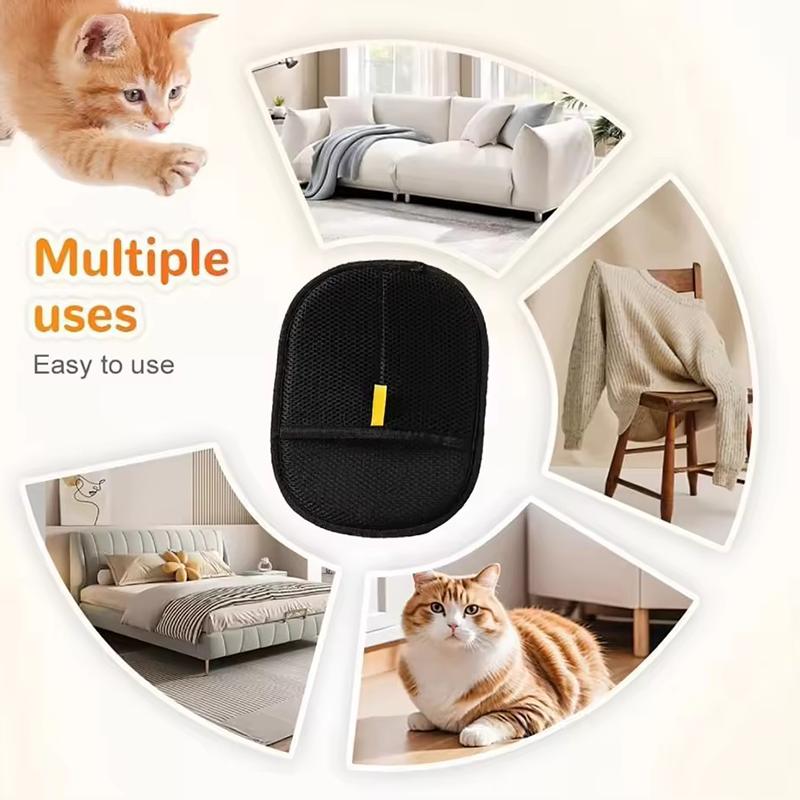 Reusable Pet Hair Removal Gloves Static Deshedding Grooming Gloves For Cats Dogs Remover Fur Hair Clean Sofa Carpet Clothes
