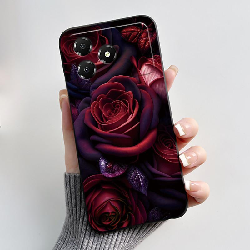 Чехол для телефона ZTE Blade A36 Чехол Z2472 Эстетичный Роскошный Милый Крутой Для Мальчиков Девочек Черный Матовый Мягкий Силикон Защитная Задняя Крышка