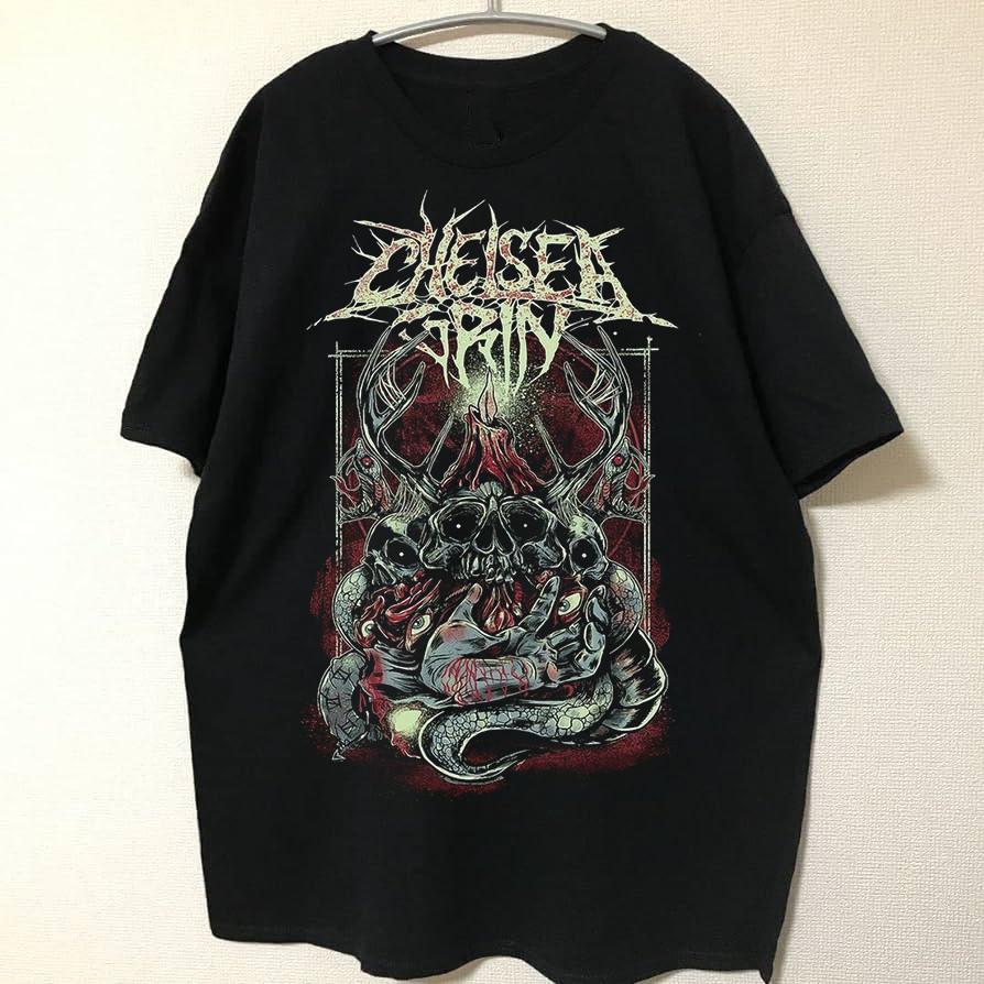 Футболка Chelsea Grin SNAKE SKULL Черная Метал Музыка Все Размеры S-5XL Унисекс