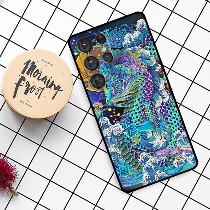 Модный Чехол с Китайским Драконом для Samsung Galaxy S24 FE S21 S22 S23 S25 Ultra S9 S10 Plus S20 FE S25 FE Чехол для Телефона