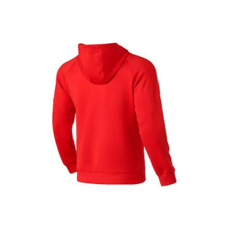 Li Ning Training Sports Running Hoodie Men Hoodies Red AWDQ473-3