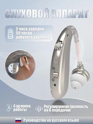 Слуховой аппарат для пожилых людей с зарядными устройствами усилитель звука