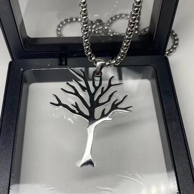 Новое персонализированное ожерелье с подвеской «Древо жизни» из нержавеющей стали, циркониевые аксессуары для мужчин и женщин, циркониевые подарки, оптовая продажа