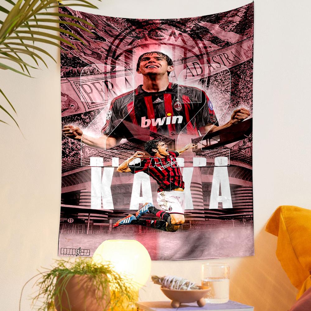 Кака Милан №22 Bwin Розовый Стадион Настенный Гобелен для Фанатов Футбола Декор Стены Спальни