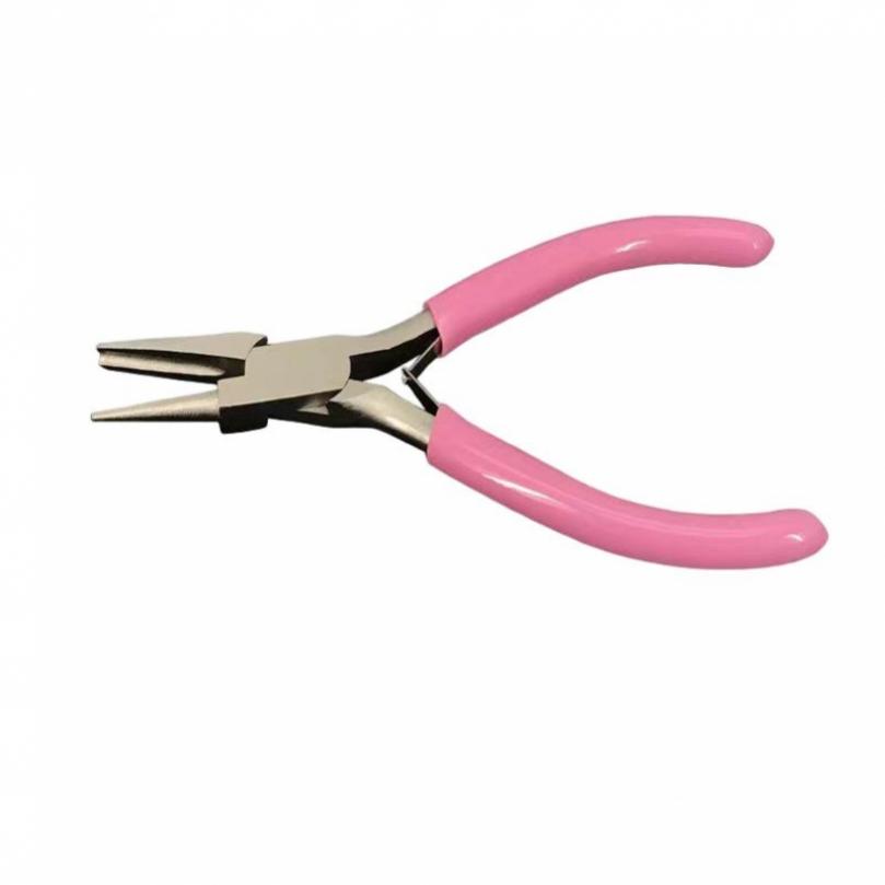 5-дюймовые розовые мини-вогнутые и круглые плоскогубцы для изготовления ювелирных изделий/хобби-проектов «сделай сам», круглые вогнутые плоскогубцы для проволочной обмотки