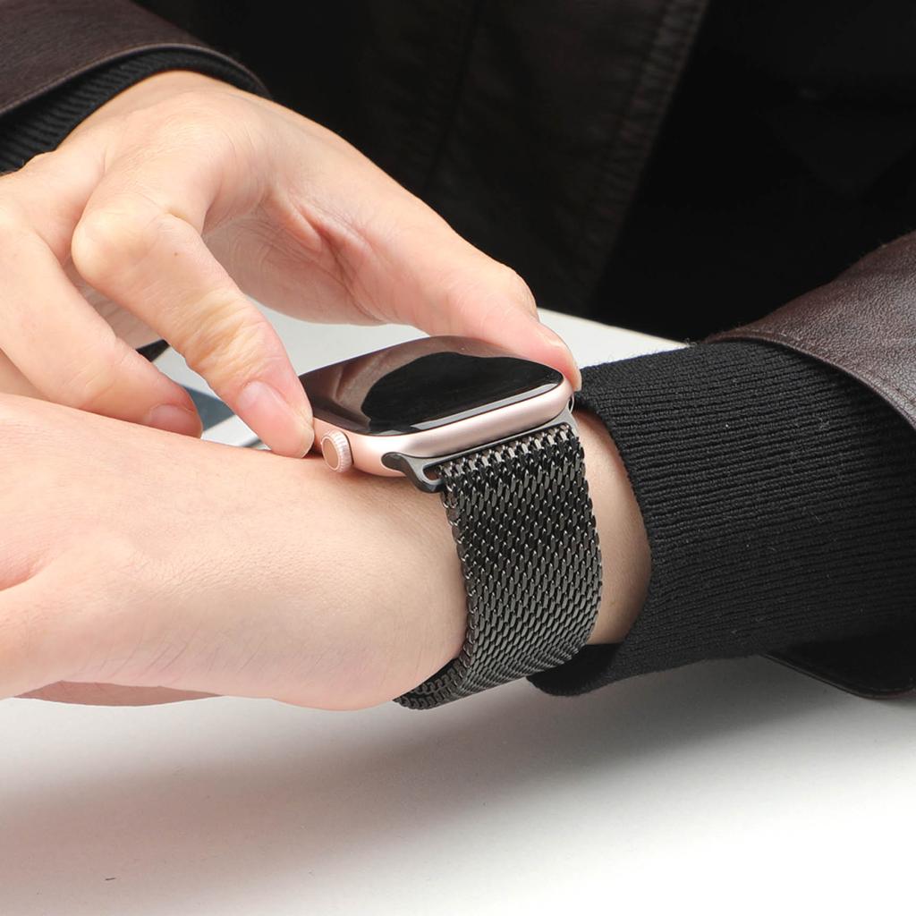 Толстый металлический ремешок для Apple Watch Band Ultra2 3 49мм 46 45мм 41мм 40мм 44мм Миланский ремешок Браслет iWatch series SE 11 10 9 8