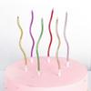 Colorful Curve Candles Birthday Candles Spiral Cake Candles Wedding and Party Decorative Cake Supplies Universal Cake Decoration