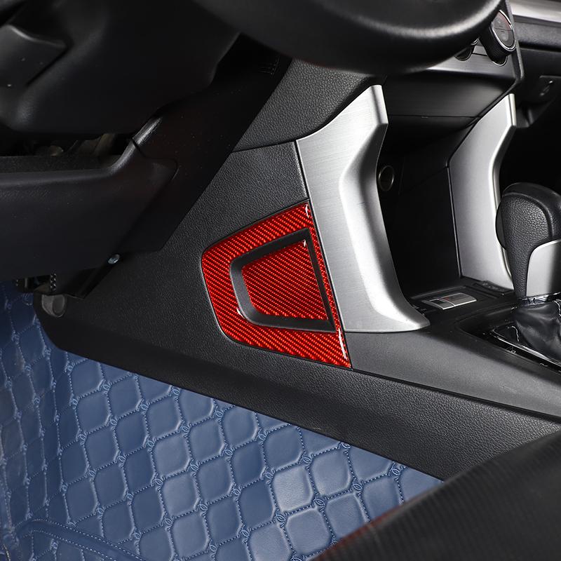 For Subaru Forester 2013-2018 Soft Carbon Fiber Car Center Console Side Groove Panel Cover Trim Sticker Car