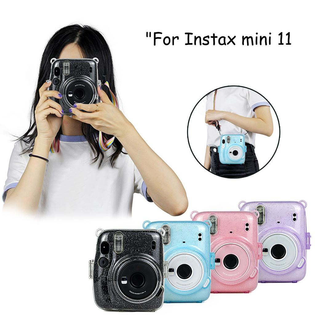 Чехол для моментальной камеры Instax 11, прозрачный, защитный, ударопрочный