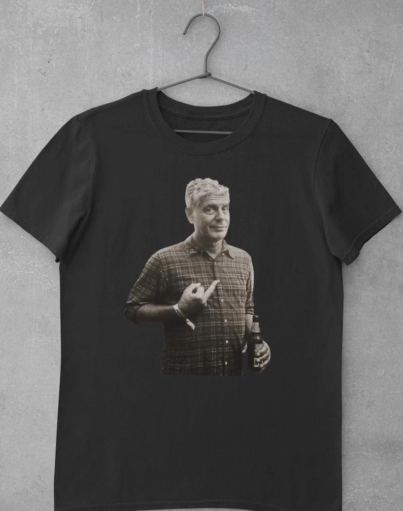 Anthony Bourdain Middle Finger Shirt Original, Parts Unknown Shirt, Kitchen Conf