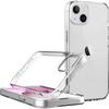 Coque Silicone - pour iPhone 14 - Transparent - Souple - 2 Verres Trempés Inclus - Protection Fiable