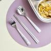 Bear Stain Basic Spoon Fork Chopsticks Set of 2, 2 Spoons + 2 Forks + 2 Chopsticks