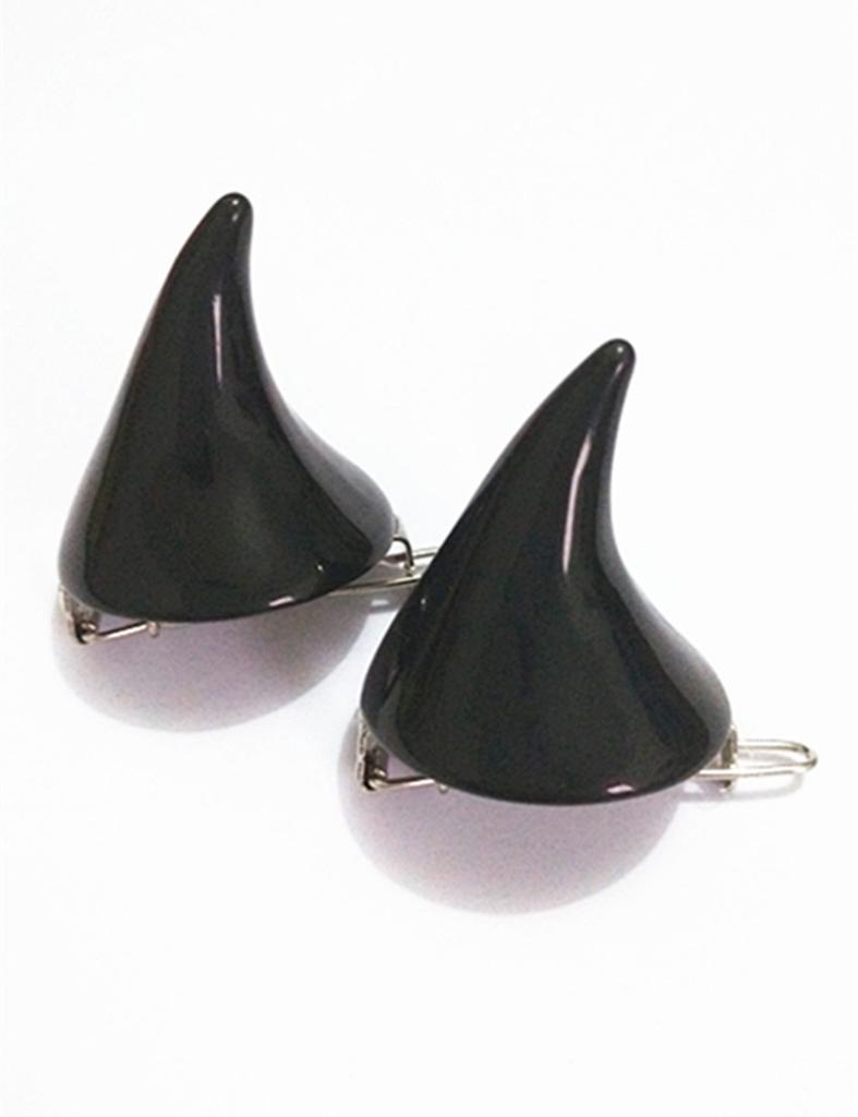 1pair Girl Halloween Stereo Devil Horns Ears Hairpins Barrettes Hair Head Bands Clip Hairgrips Headb