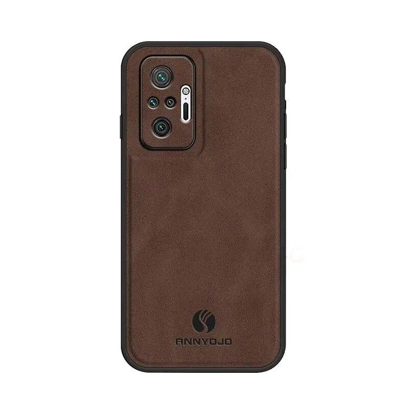 Sheepskin Leather Case For Xiaomi Redmi Note 10 Pro 4G 5G 10s Luxury Men Business Vintage Magnetic Back Cover On Note10 S 10pro
