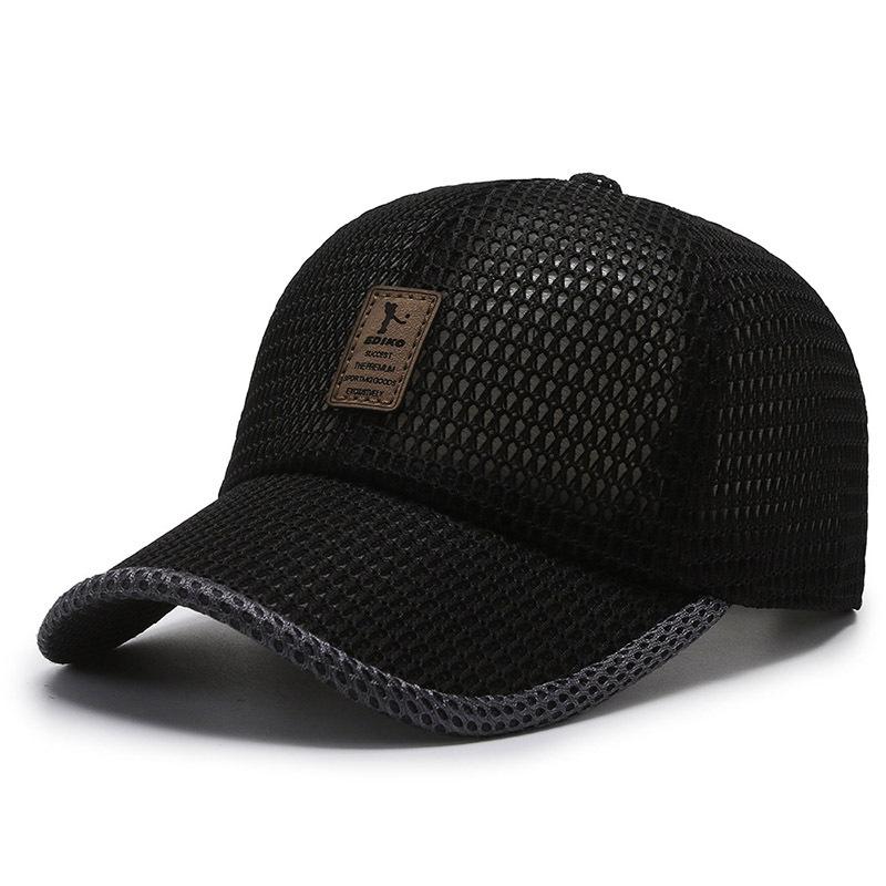 Fashionable Breathable Baseball Cap Korean Style Mesh Visor Cap Versatile Breathable Peaked Cap