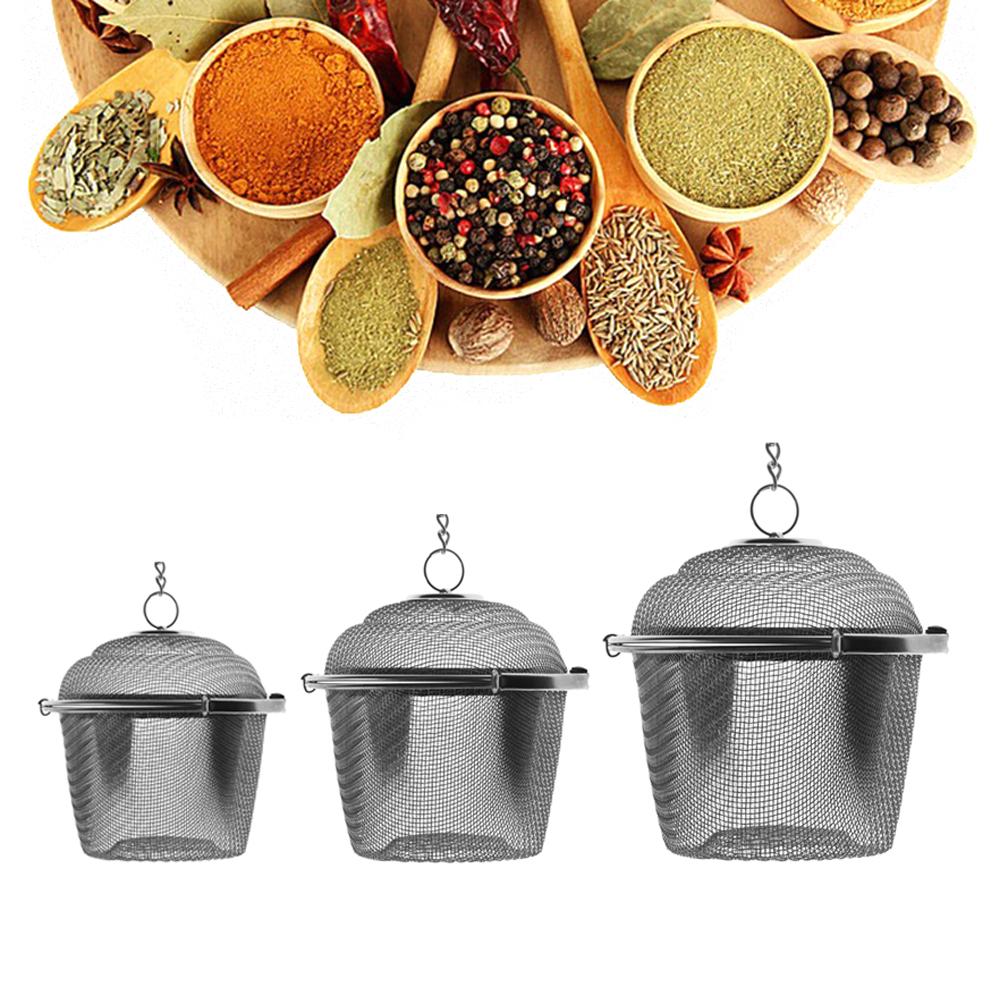 Kitchen Reusable Spice Strainer Herbal Infuser Stainless Steel Mesh Filter Tea Ball