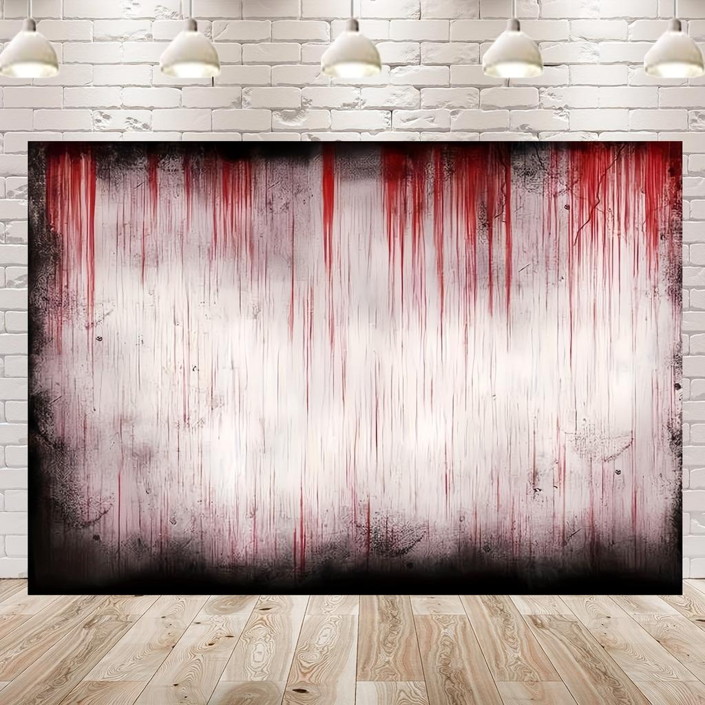 2D plane 1 piece 2D photography backdrop cloth Halloween zombie-themed party with a red blood drop backgroundzyc