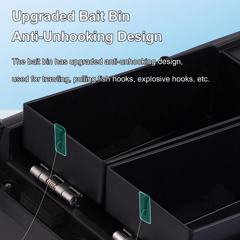 Remote Control Fishing Bait Boat 500M Distance Auto Navigation Cruise 4.4LBS Loading