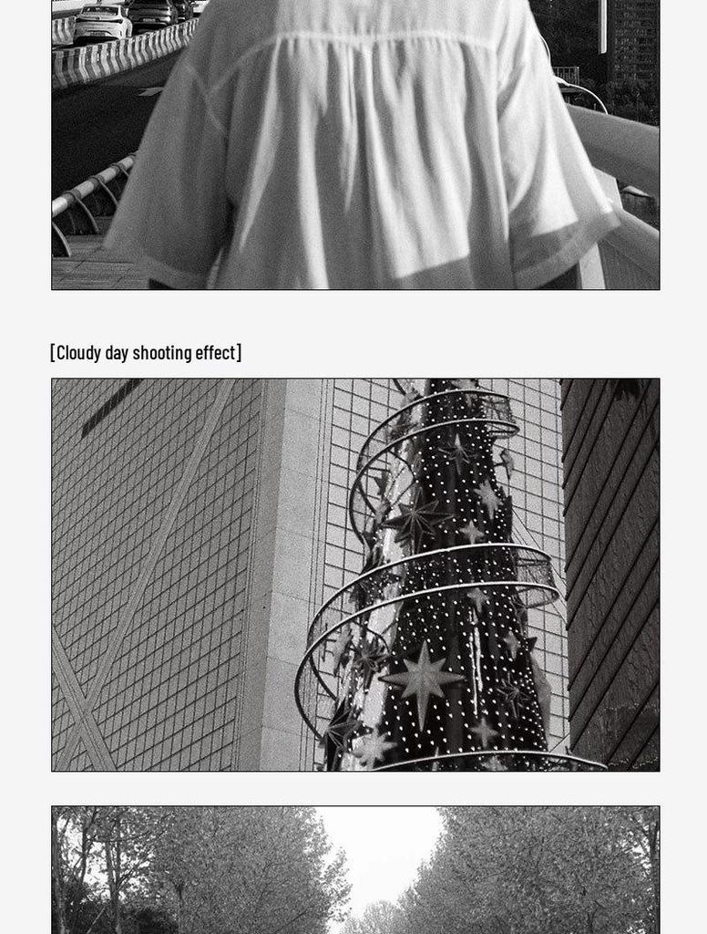 Memphis Black & White Disposable Film Camera - 18 Shots, Customizable LOGO, Illustration Design