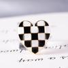 Blucome Mosaic Enamel Heart Shape Brooch Corsage Badge Special Design Brooches Collar Clip