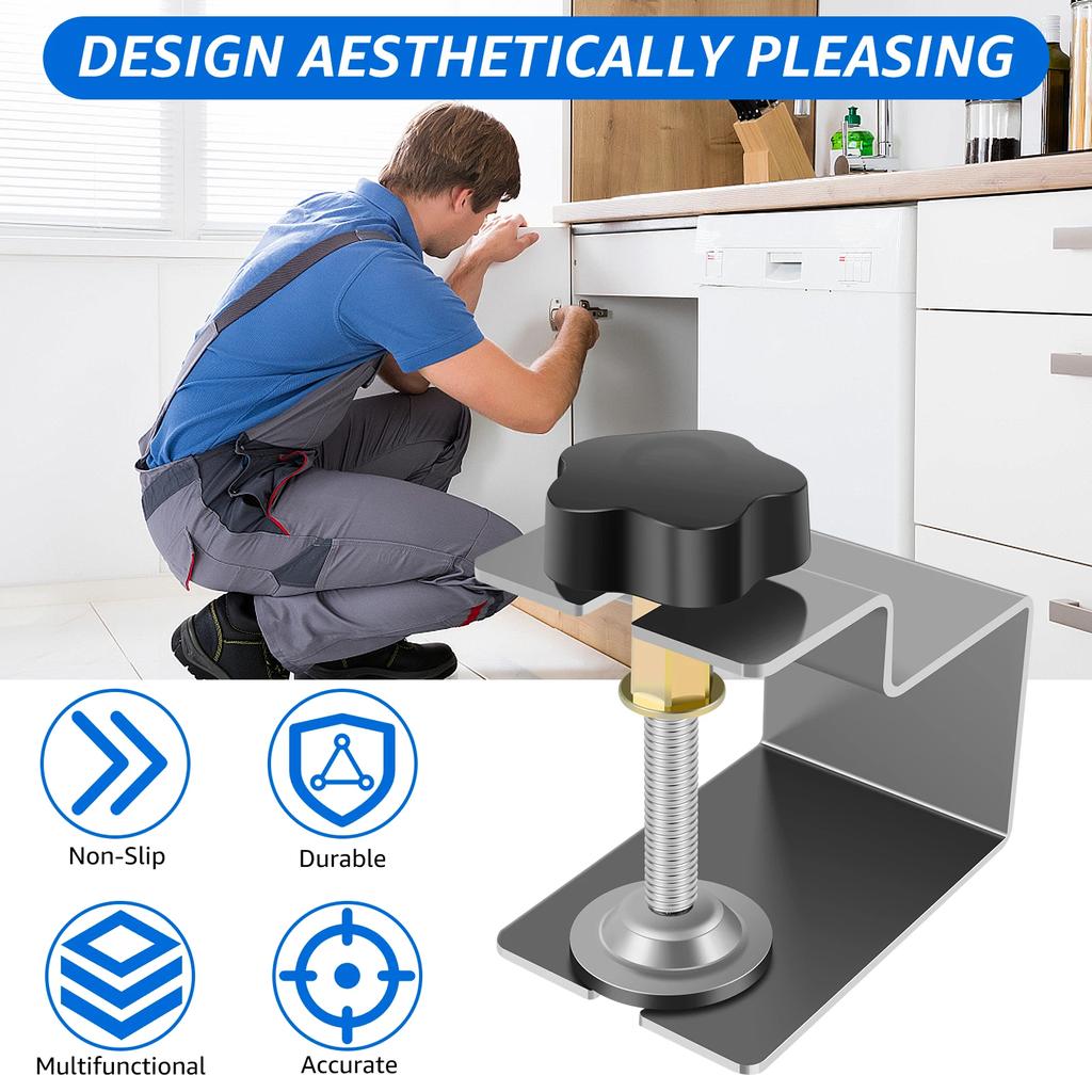 4 шт. С-образный зажим для установки ящика шкафа, двухсторонние зажимы для лицевой рамы шкафа для установки передней панели ящика, рамы шкафа