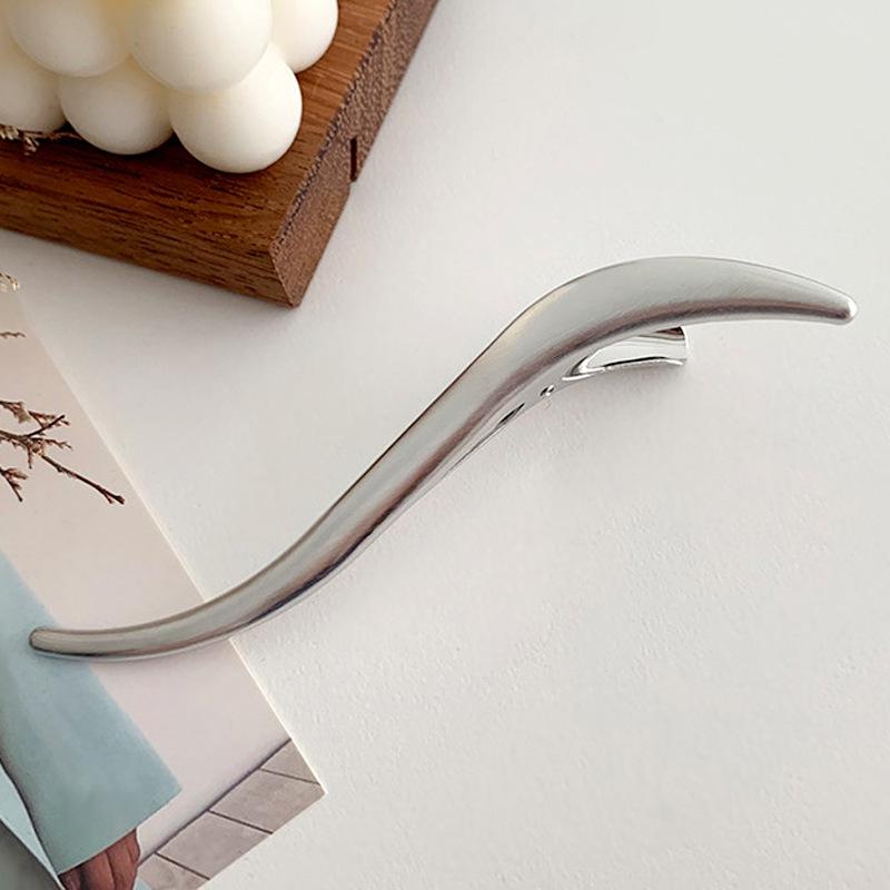 Новые женские элегантные металлические шпильки S-образной формы, корейские заколки для волос, заколки для волос в виде конского хвоста, модные заколки, аксессуары для волос