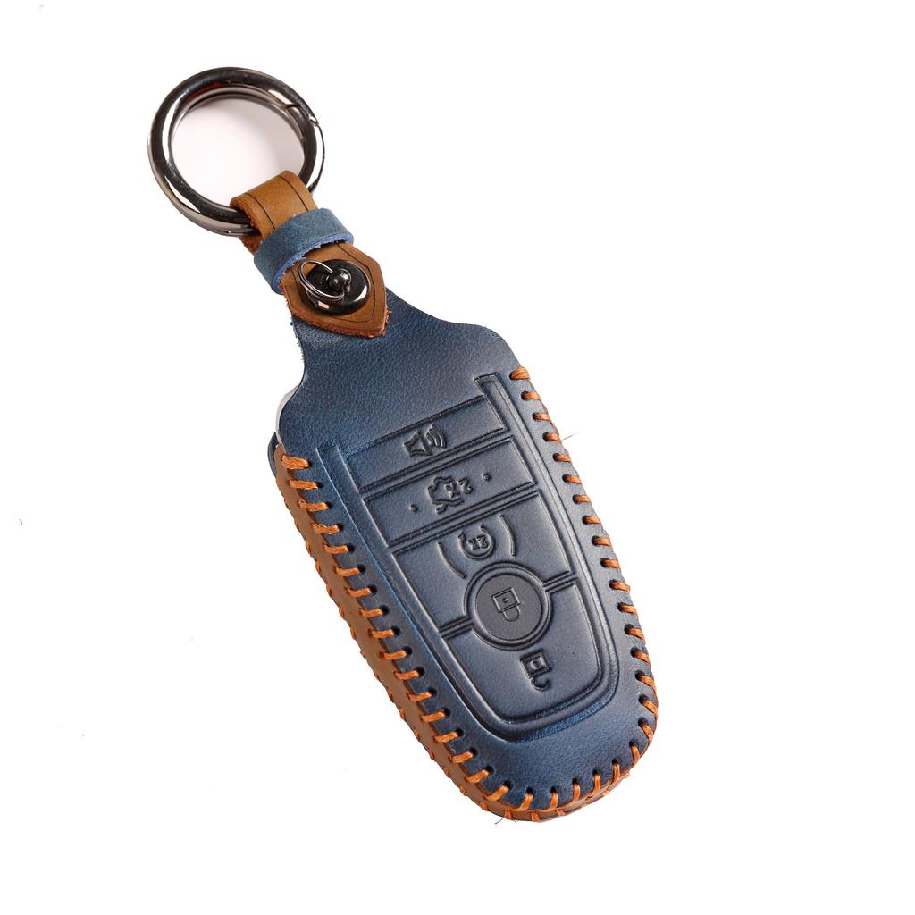 Чехол для автомобильных ключей HALLMO из натуральной кожи для Ford