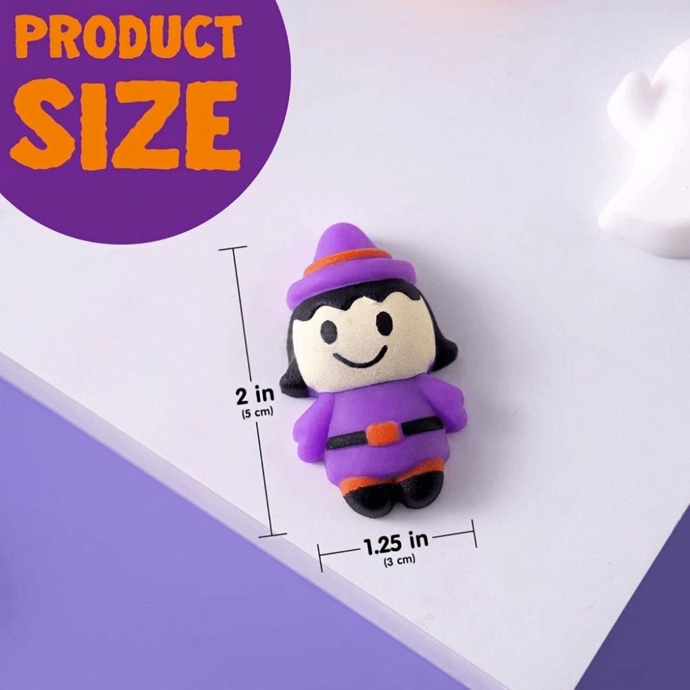 50Pcs Soft Halloween Squeeze Toys Anxiety Relief TPR Fidget Toy Ghost Squishy Toy for Kids Adults