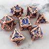 Metal coc running dice dnd dragons and dungeons multi-faceted rpg dice cthulhu d20 настольная игра