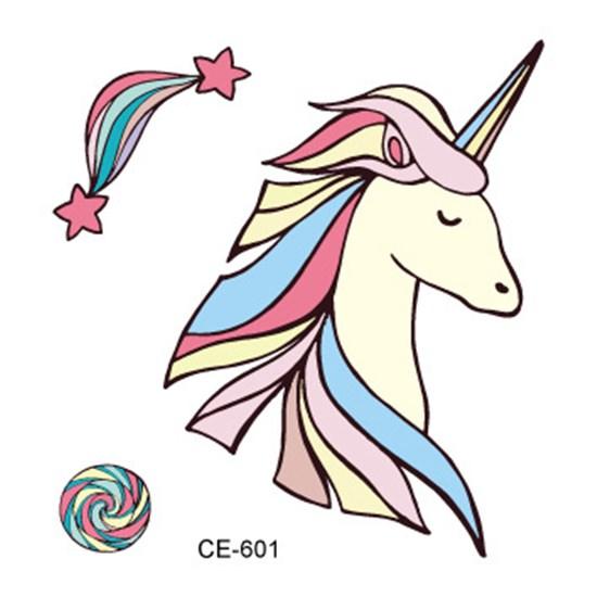 Cartoons Kids Temporary Tattoos Sticker Colorful Fake Tattoo Flash Waterproof Small Body Art Couple Child Designs