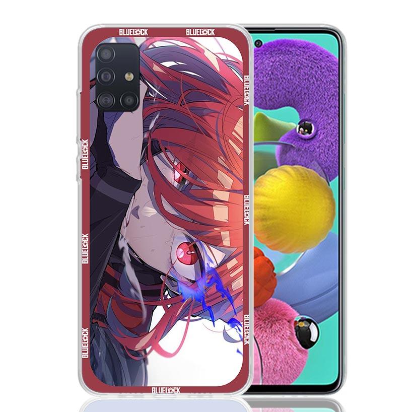 Japan Anime Blue Lock Phone Case for Samsung Galaxy A52 A51 A50S A12 A22 A32 A72 A10S A30S A31 A71 Note 20 Ultra 10 Plus S10 Gal
