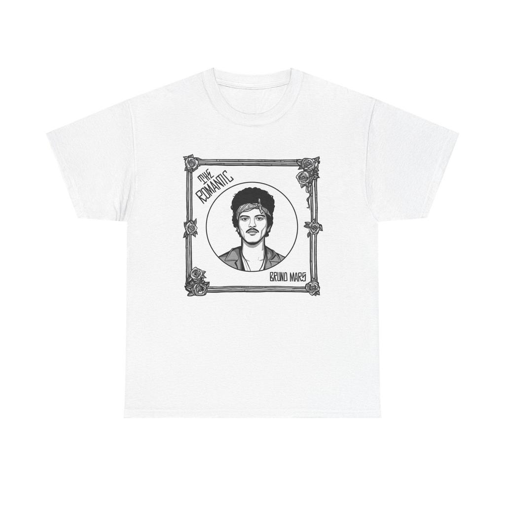 Bruno Mars Portrait Tee Framed Illustration Music Artist Shirt Tour Fan-made Merch